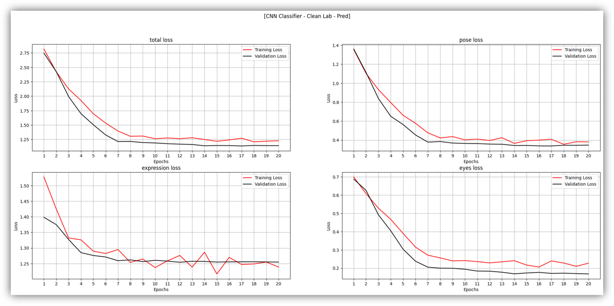 Epoch vs Loss curve for CNN Classifier with Cleanlab Prediction Label